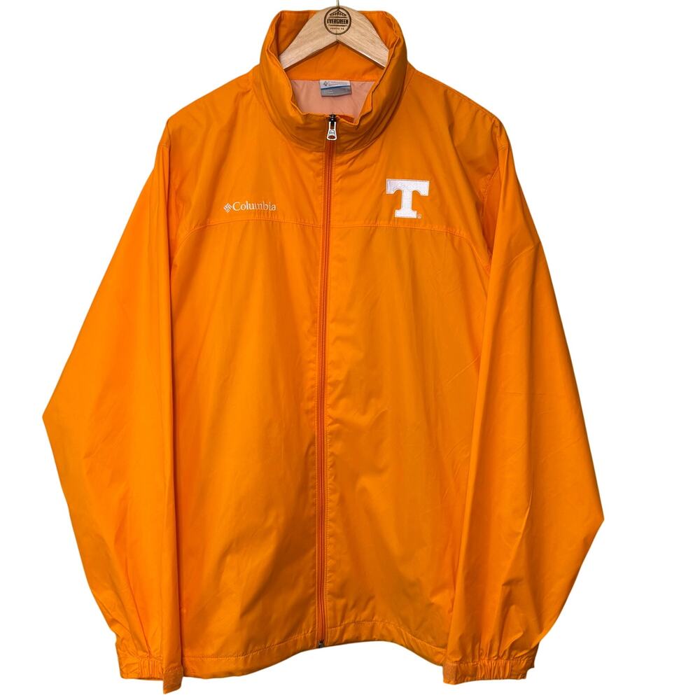 University Tennessee Columbia Glennaker Lake Rain Jacket 100% Nylon Men’s Large